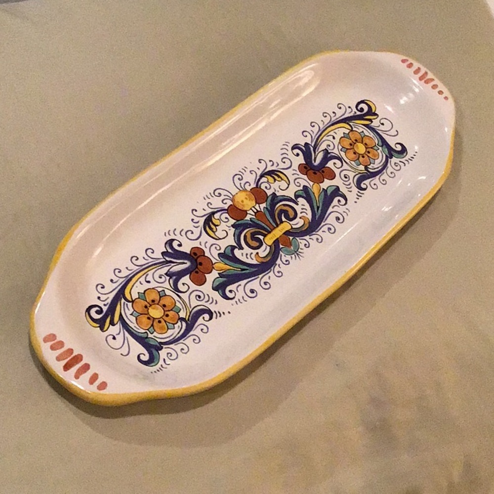 Deruta Italian Cracker Dish, Florentine